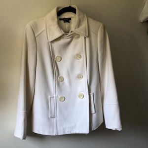 Off white Zara coat 80% wool Size L